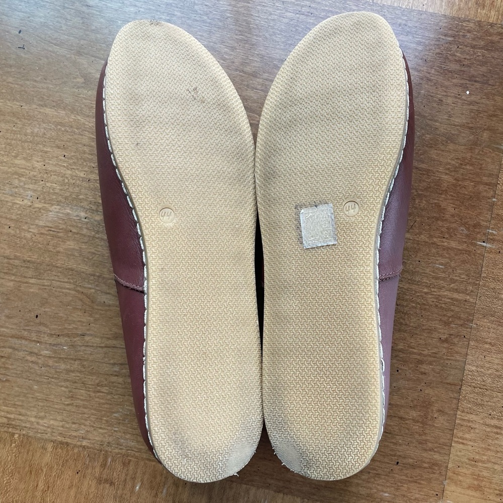 Charix Comfort Travel Office Men's Bordeaux Leather Slip-On Shoes size 10.5-11 - Picture 12 of 15